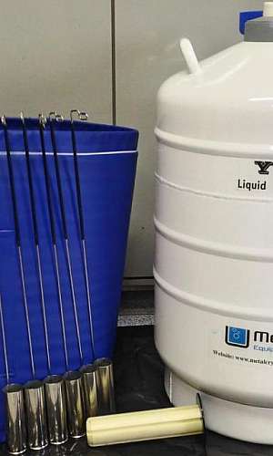 Botijão para armazenamento de sêmen  Botijão para armazenamento de sêmen