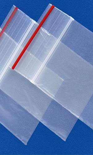 Saco com fechamento zip lock Saco com fechamento zip lock